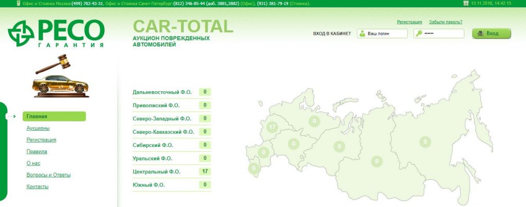 Отзывы об аукционе КАР ТОТАЛ в Санкт-Петербурге